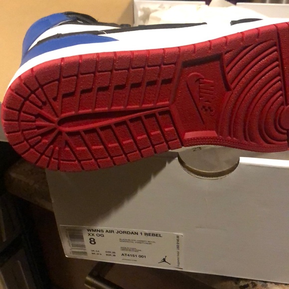 JORDAN 3 RETRO OG BR 6 1/2 yWMNS JORDAN 1 REBEL W8 - Picture 2 of 7